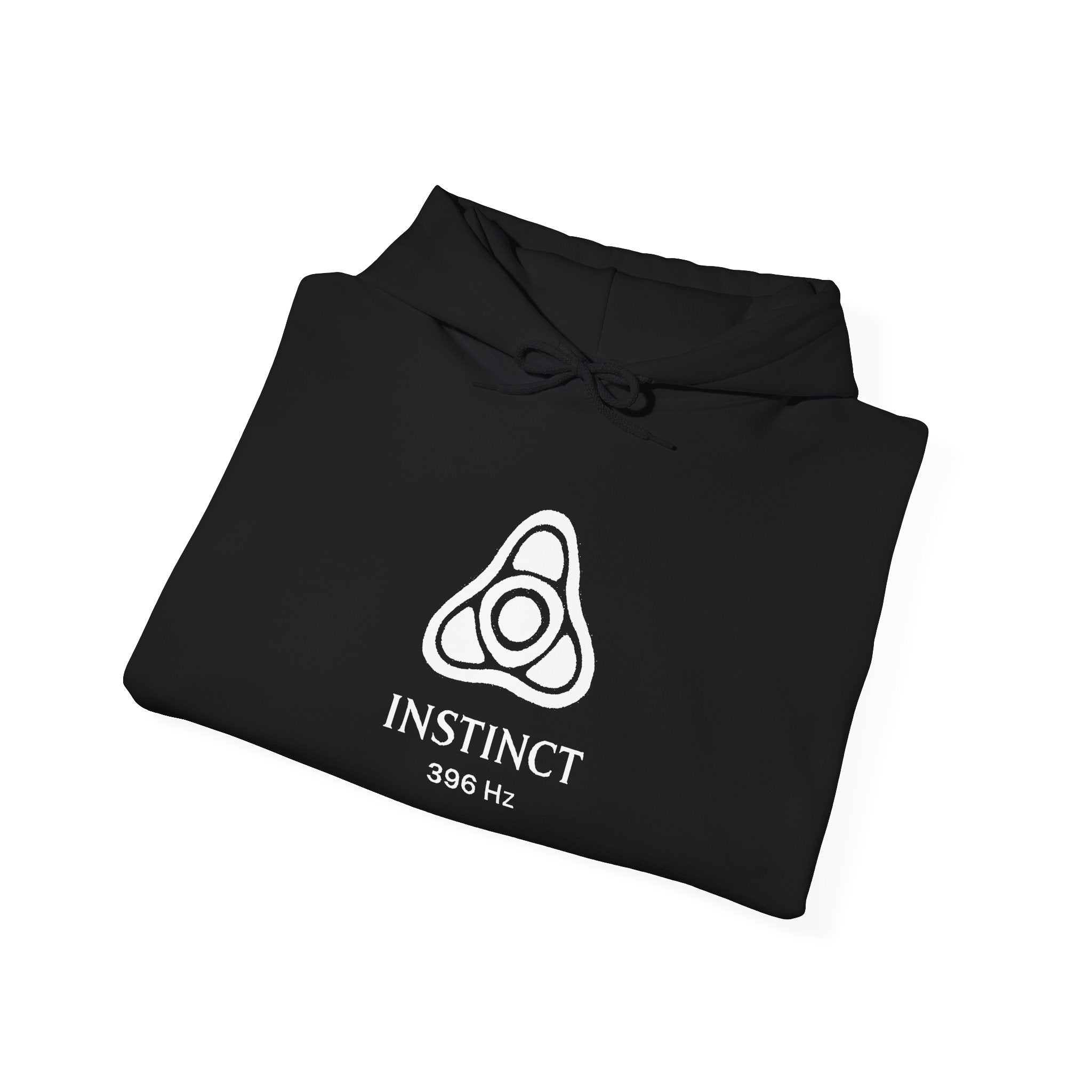 Instinct 396 Hz Star Logo Hoodie | Frequency Botanical Minimalist Design