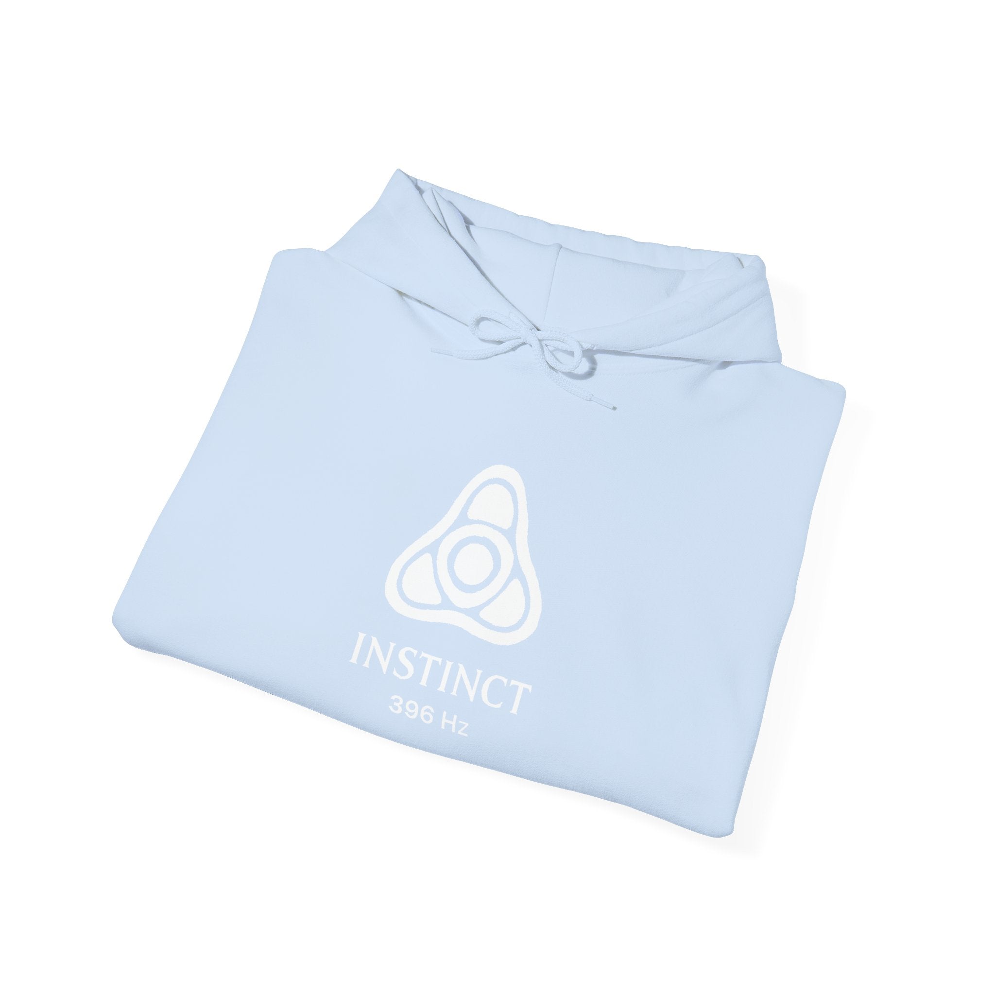 Instinct 396 Hz Star Logo Hoodie | Frequency Botanical Minimalist Design