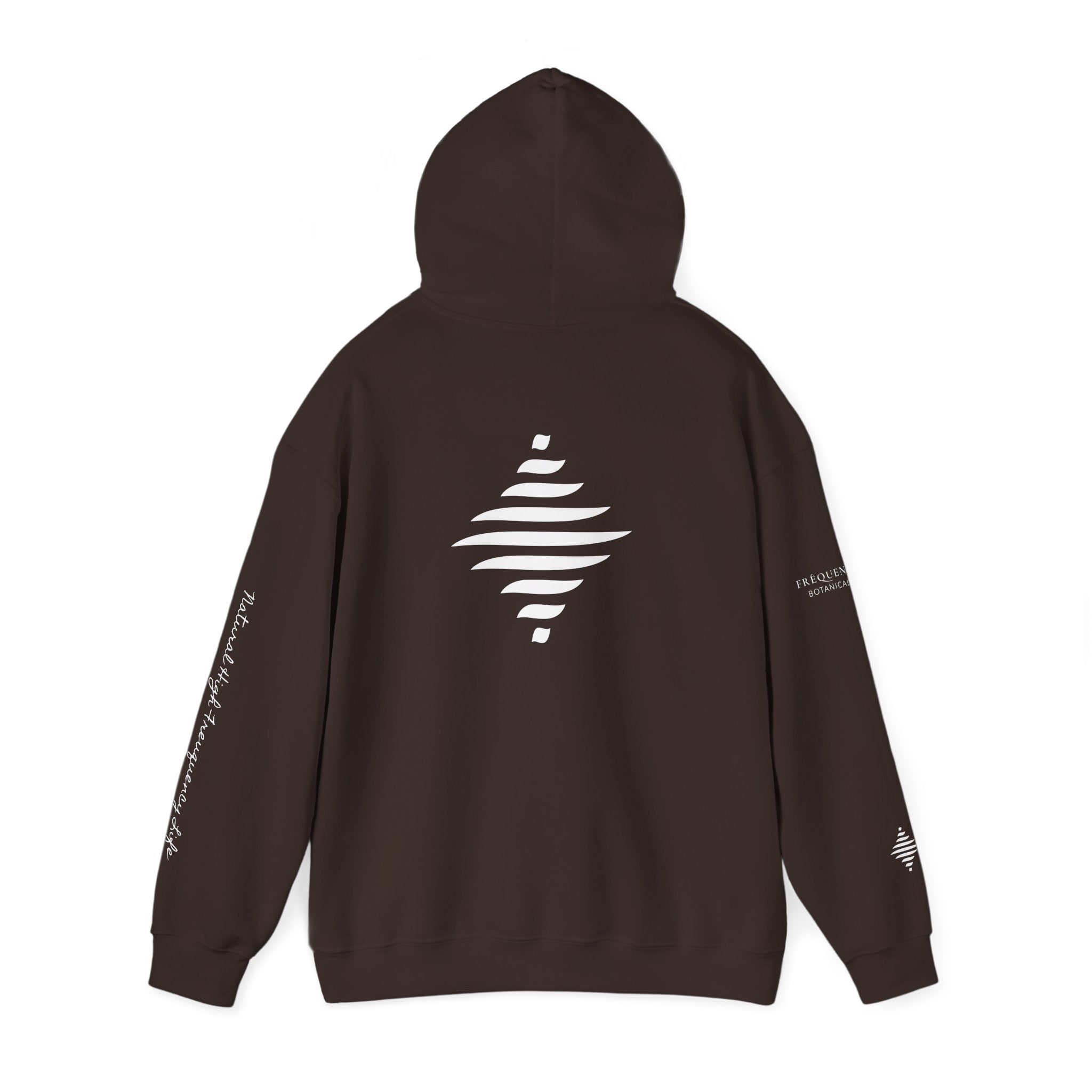 Power 528 Hz Star Logo Hoodie | Frequency Botanical Minimalist Design
