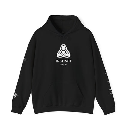 Instinct 396 Hz Star Logo Hoodie | Frequency Botanical Minimalist Design