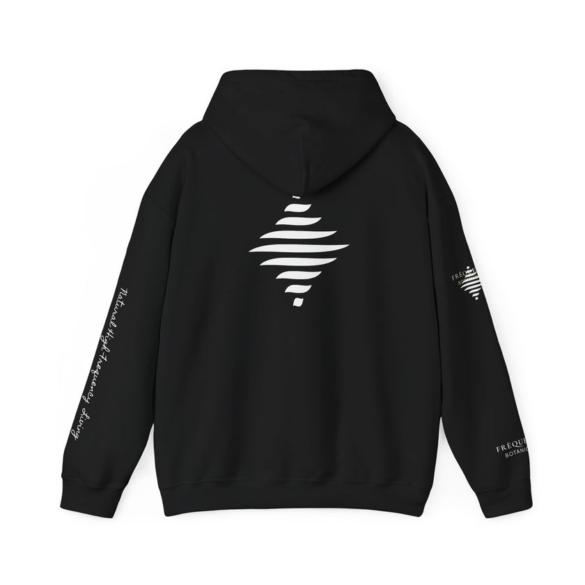 Love 639 Hz Star Logo Hoodie | Frequency Botanical Minimalist Design