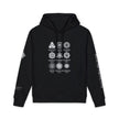 Frequence Sounder Hoodie — Minimalist Organic Pullover with Geometric Soundwave Graphics
