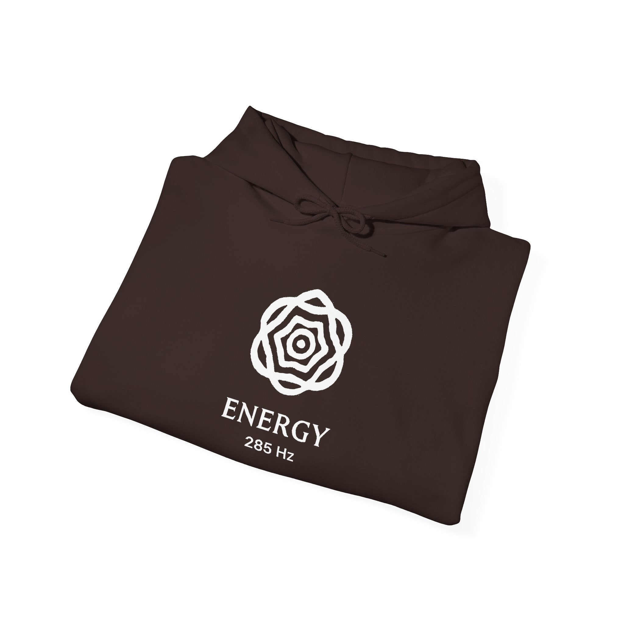 Energy 285 Hz Star Logo Hoodie | Frequency Botanical Minimalist Design