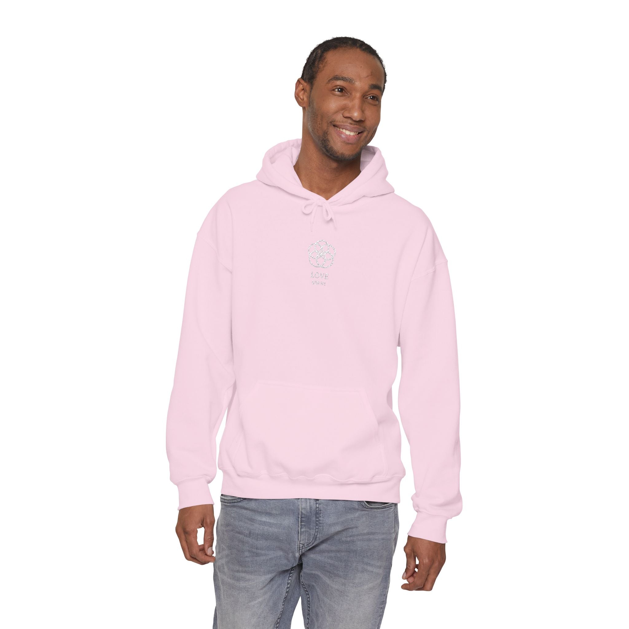 F°6 - LOVE - EMBROIDERED Unisex Heavy Blend™ Hooded Sweatshirt