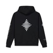 Frequence Sounder Hoodie — Minimalist Organic Pullover with Geometric Soundwave Graphics
