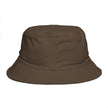 Frequénce Botanicals Embroidered Bucket Hat — Earthy Brown Garden Logo Sun Hat