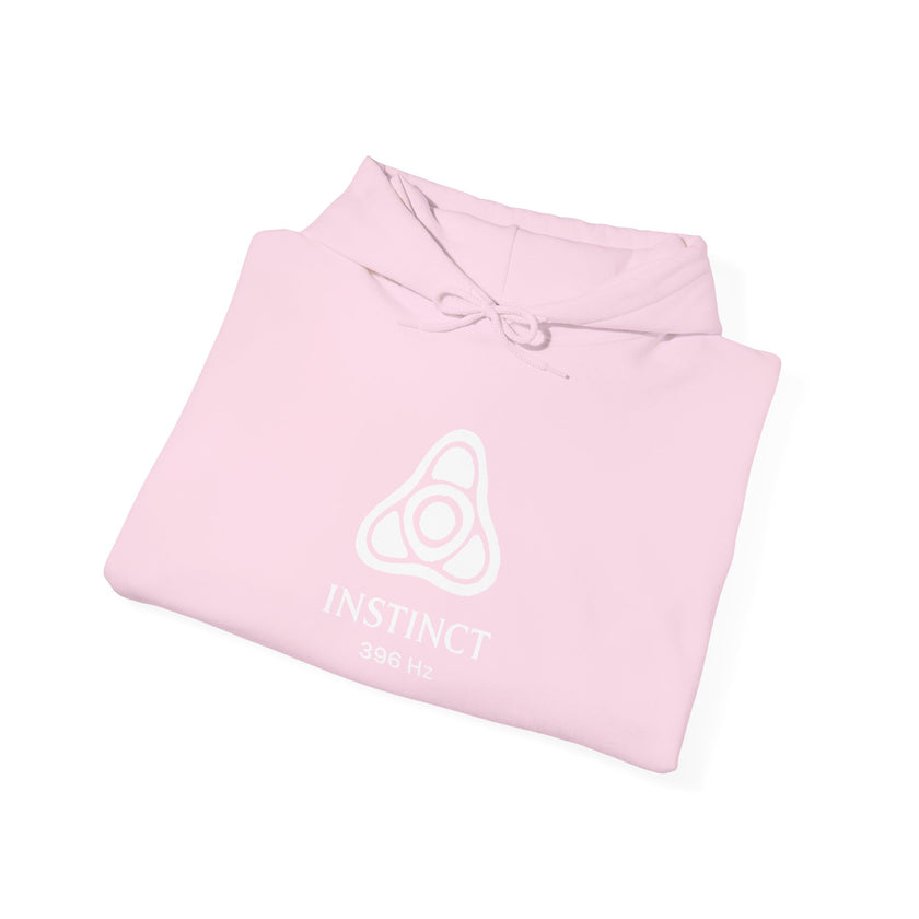 Instinct 396 Hz Star Logo Hoodie | Frequency Botanical Minimalist Design