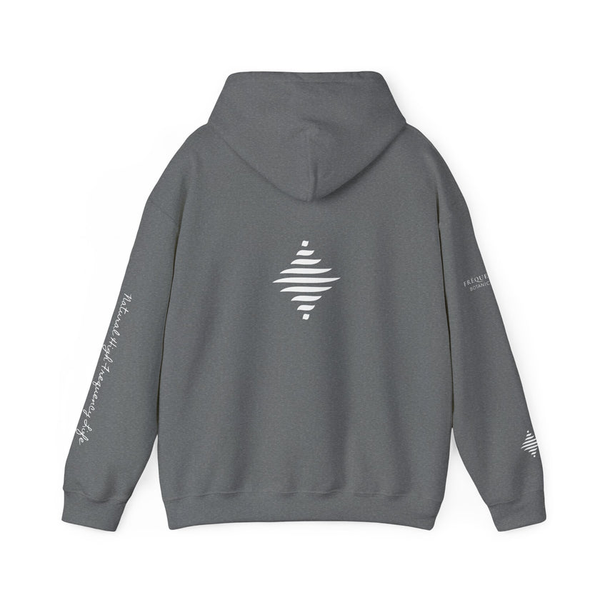 Inspire 965 Hz Star Logo Hoodie | Frequency Botanical Minimalist Design