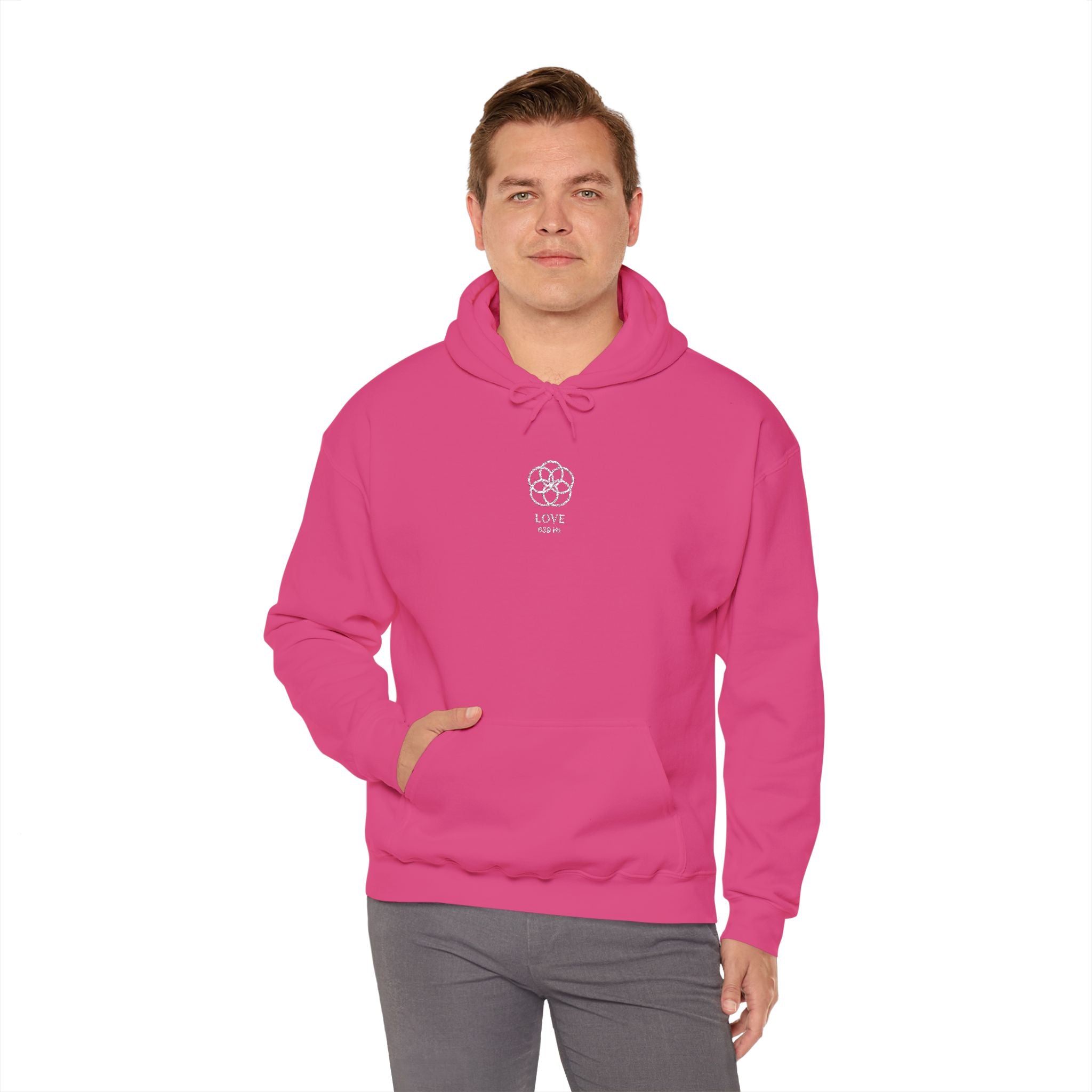 F°6 - LOVE - EMBROIDERED Unisex Heavy Blend™ Hooded Sweatshirt