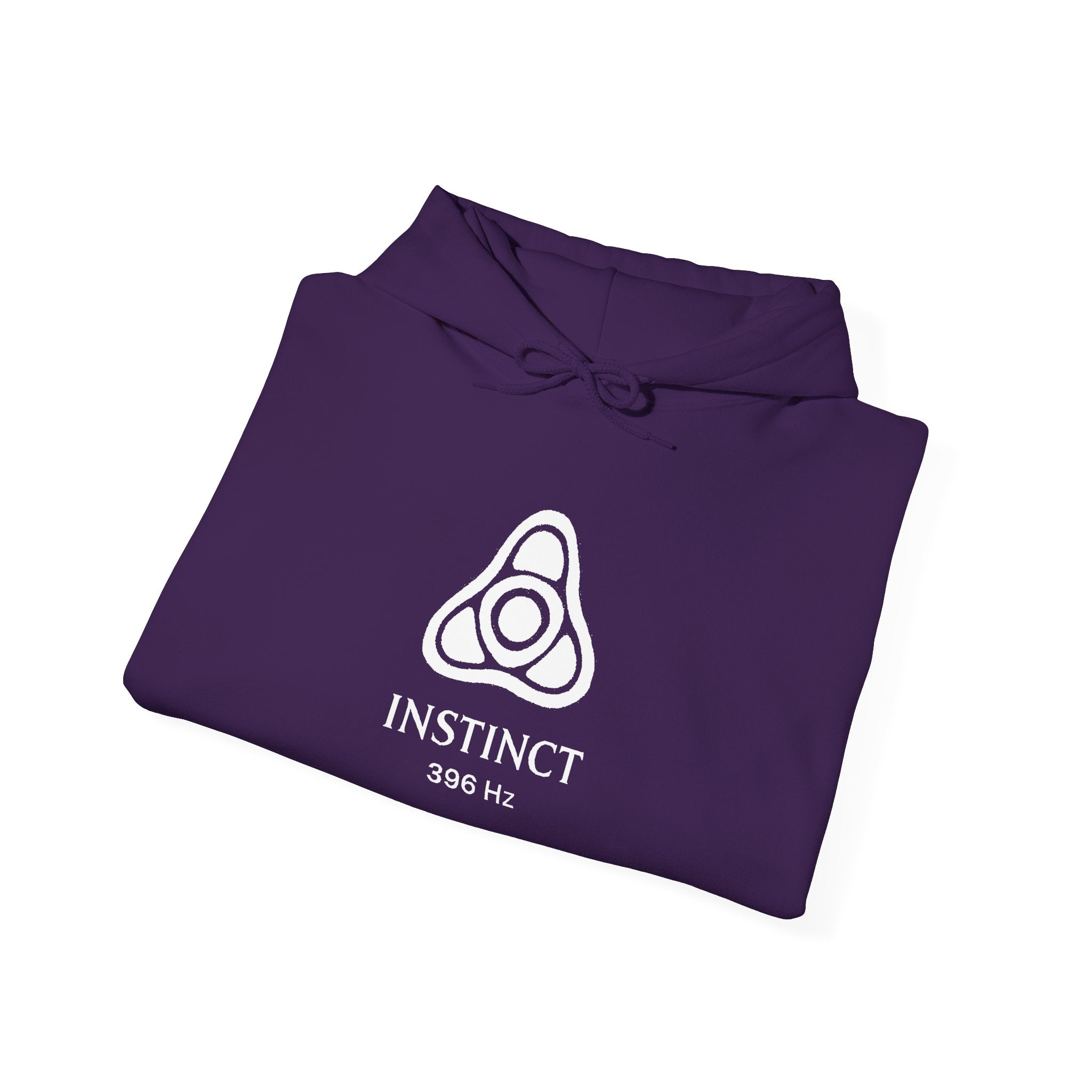 Instinct 396 Hz Star Logo Hoodie | Frequency Botanical Minimalist Design