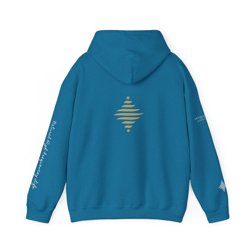 Instinct 396 Hz Star Logo Hoodie | Frequency Botanical Minimalist Design