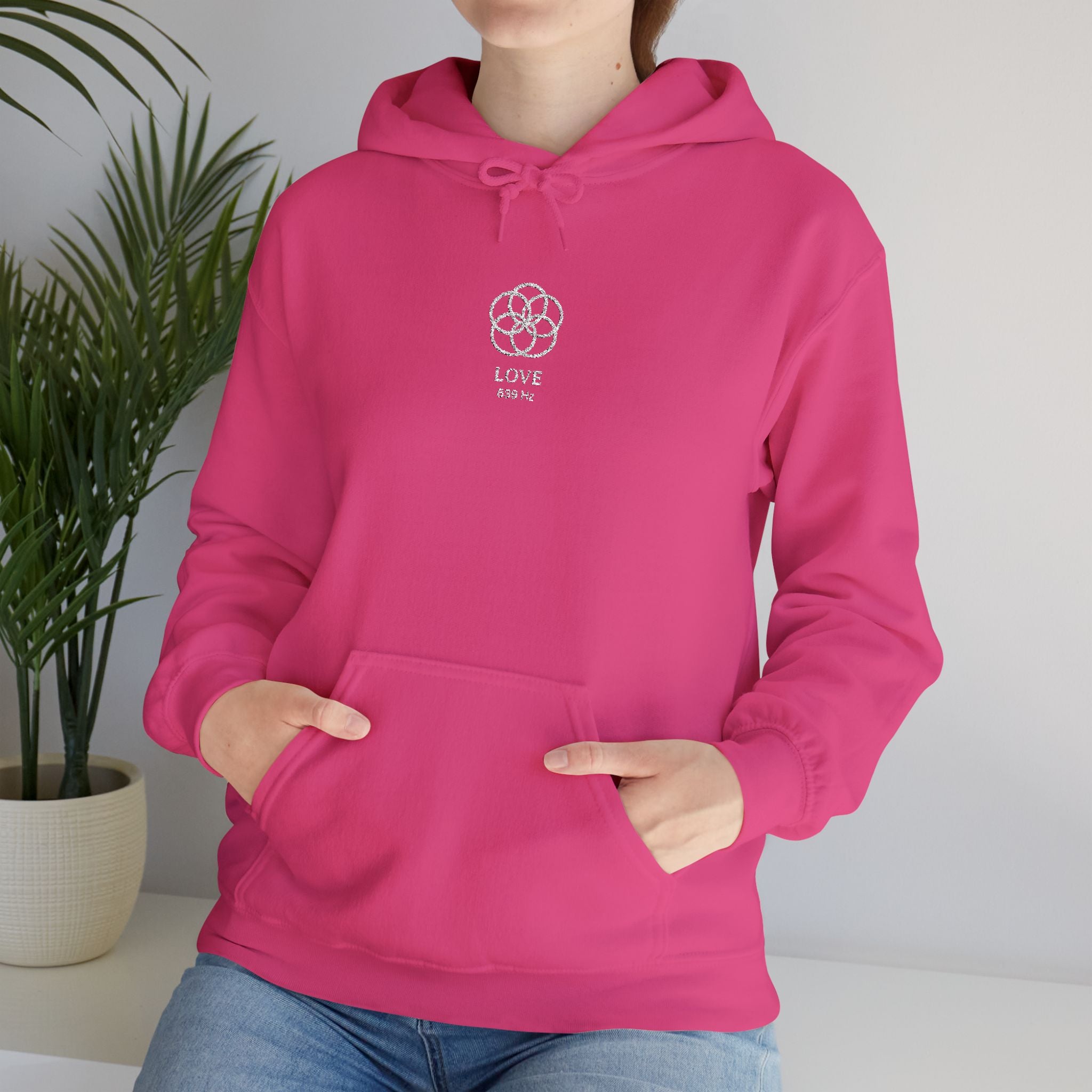 F°6 - LOVE - EMBROIDERED Unisex Heavy Blend™ Hooded Sweatshirt