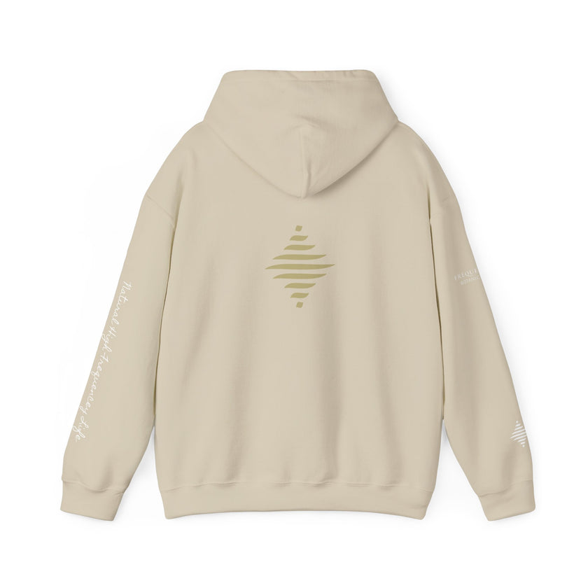 Instinct 396 Hz Star Logo Hoodie | Frequency Botanical Minimalist Design