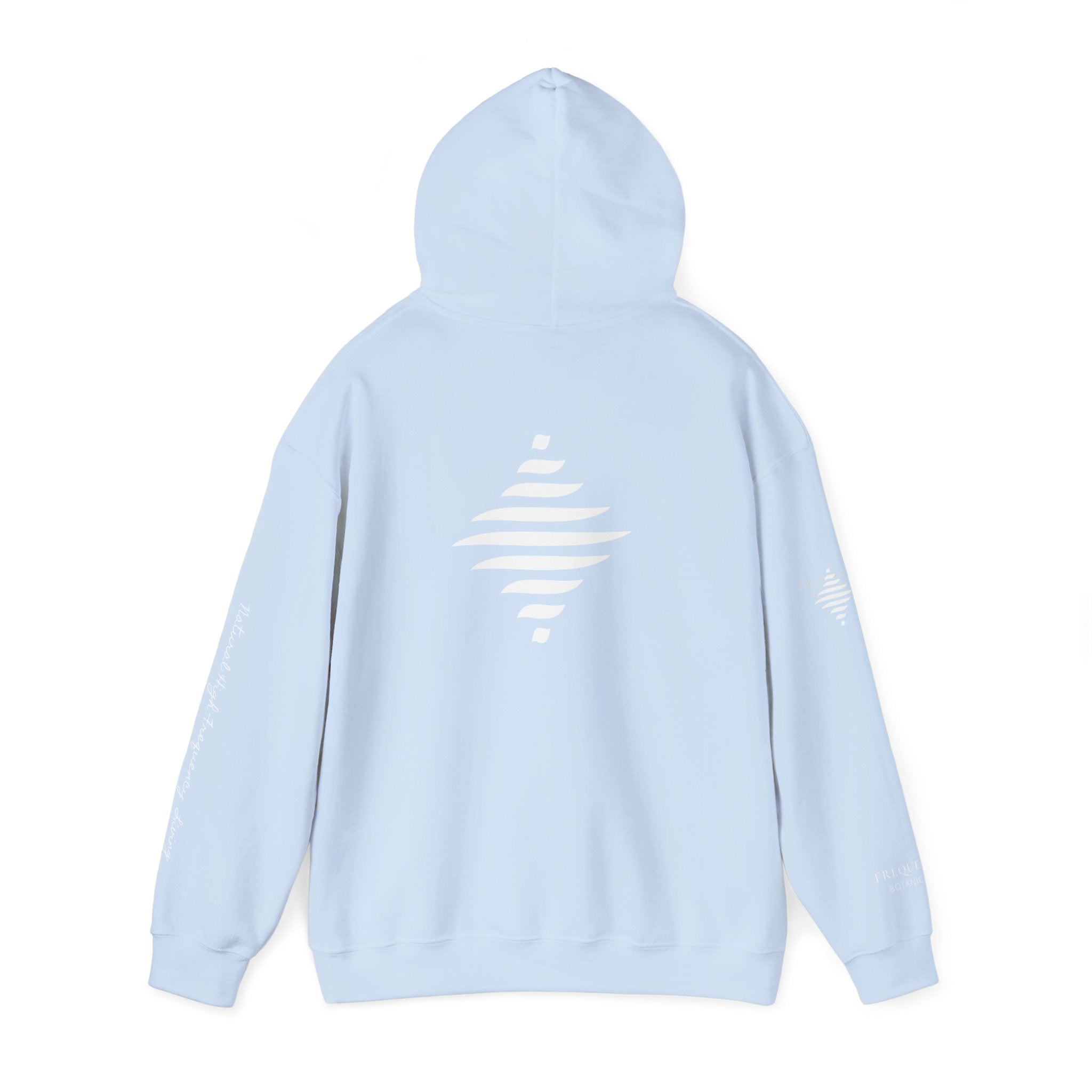 Love 639 Hz Star Logo Hoodie | Frequency Botanical Minimalist Design
