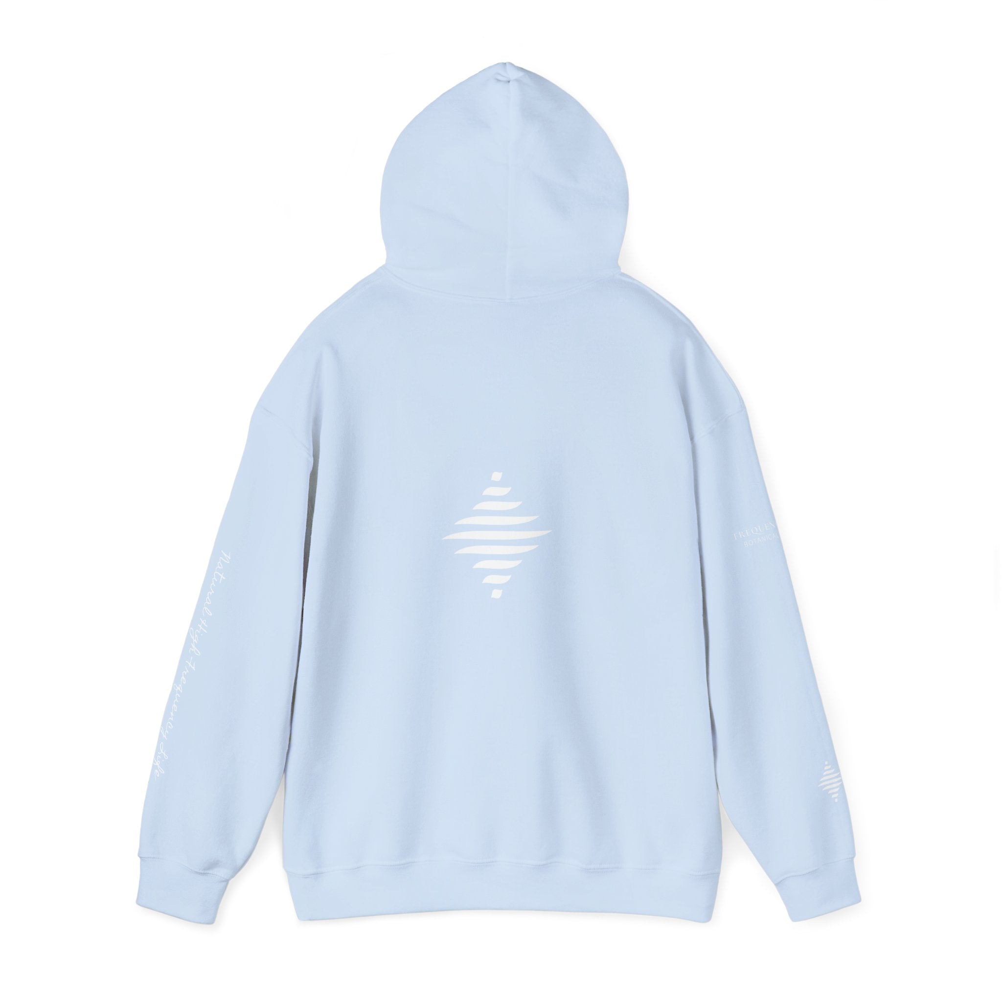Inspire 965 Hz Star Logo Hoodie | Frequency Botanical Minimalist Design