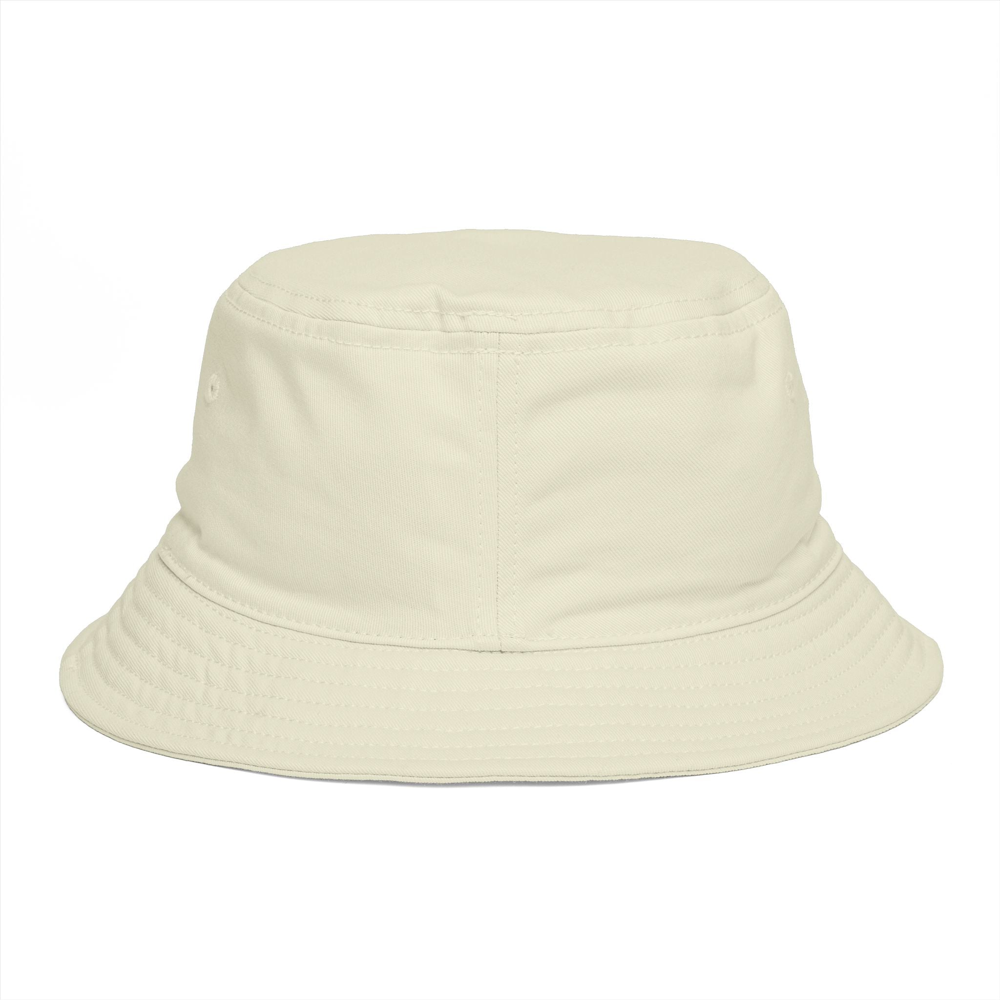 Frequénce Botanicals Embroidered Bucket Hat — Earthy Brown Garden Logo Sun Hat