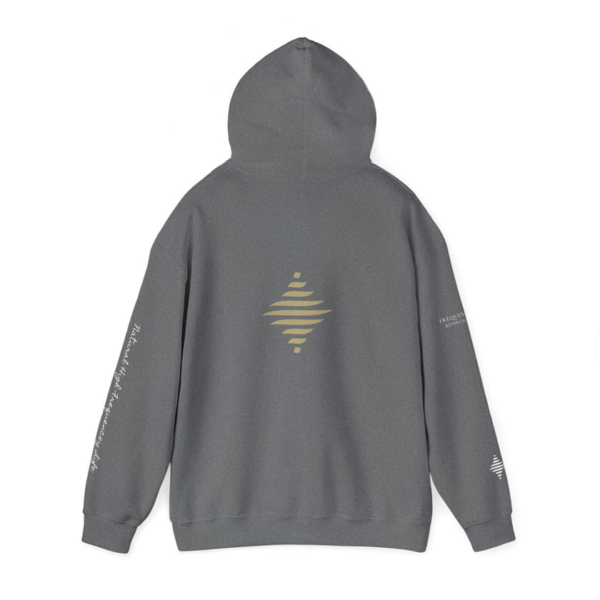 Instinct 396 Hz Star Logo Hoodie | Frequency Botanical Minimalist Design