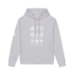 Frequence Sounder Hoodie — Minimalist Organic Pullover with Geometric Soundwave Graphics