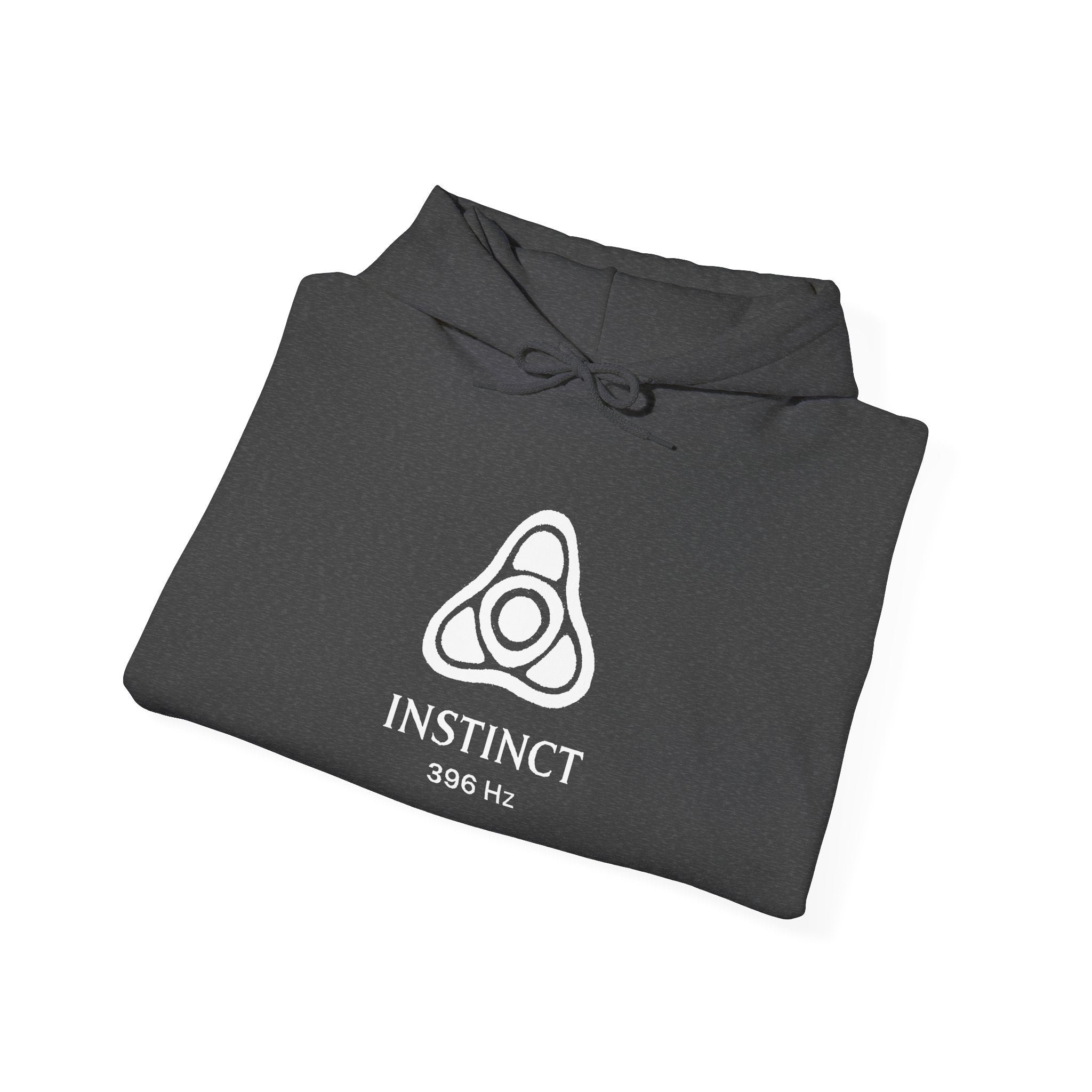 Instinct 396 Hz Star Logo Hoodie | Frequency Botanical Minimalist Design