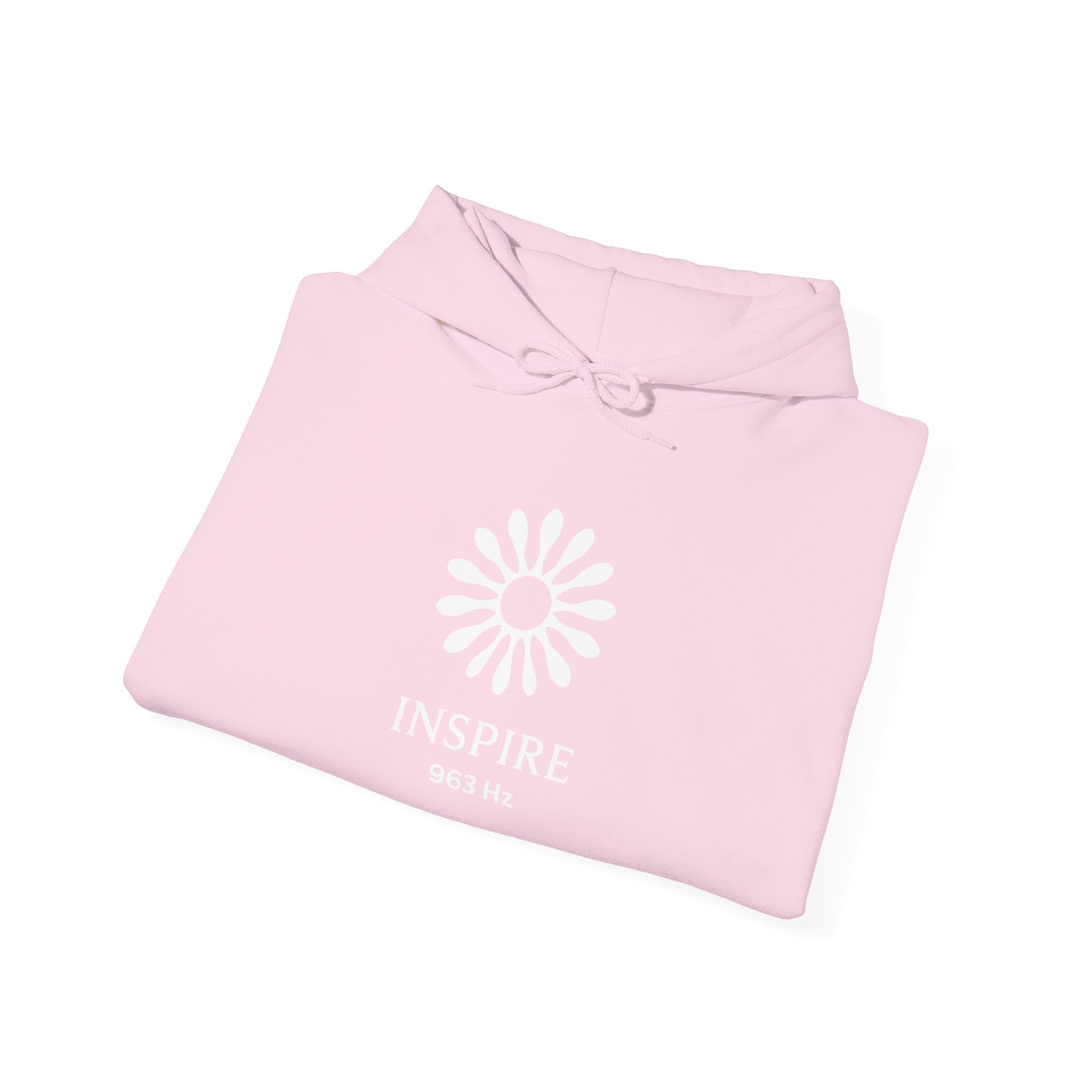 Inspire 965 Hz Star Logo Hoodie | Frequency Botanical Minimalist Design