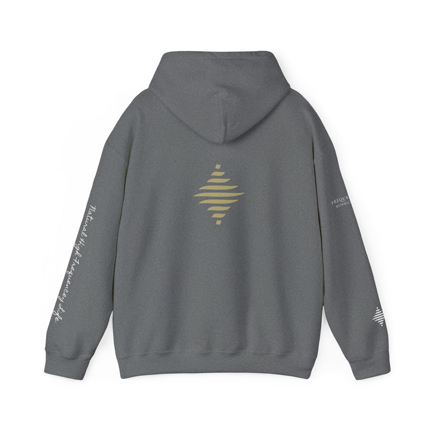 Instinct 396 Hz Star Logo Hoodie | Frequency Botanical Minimalist Design