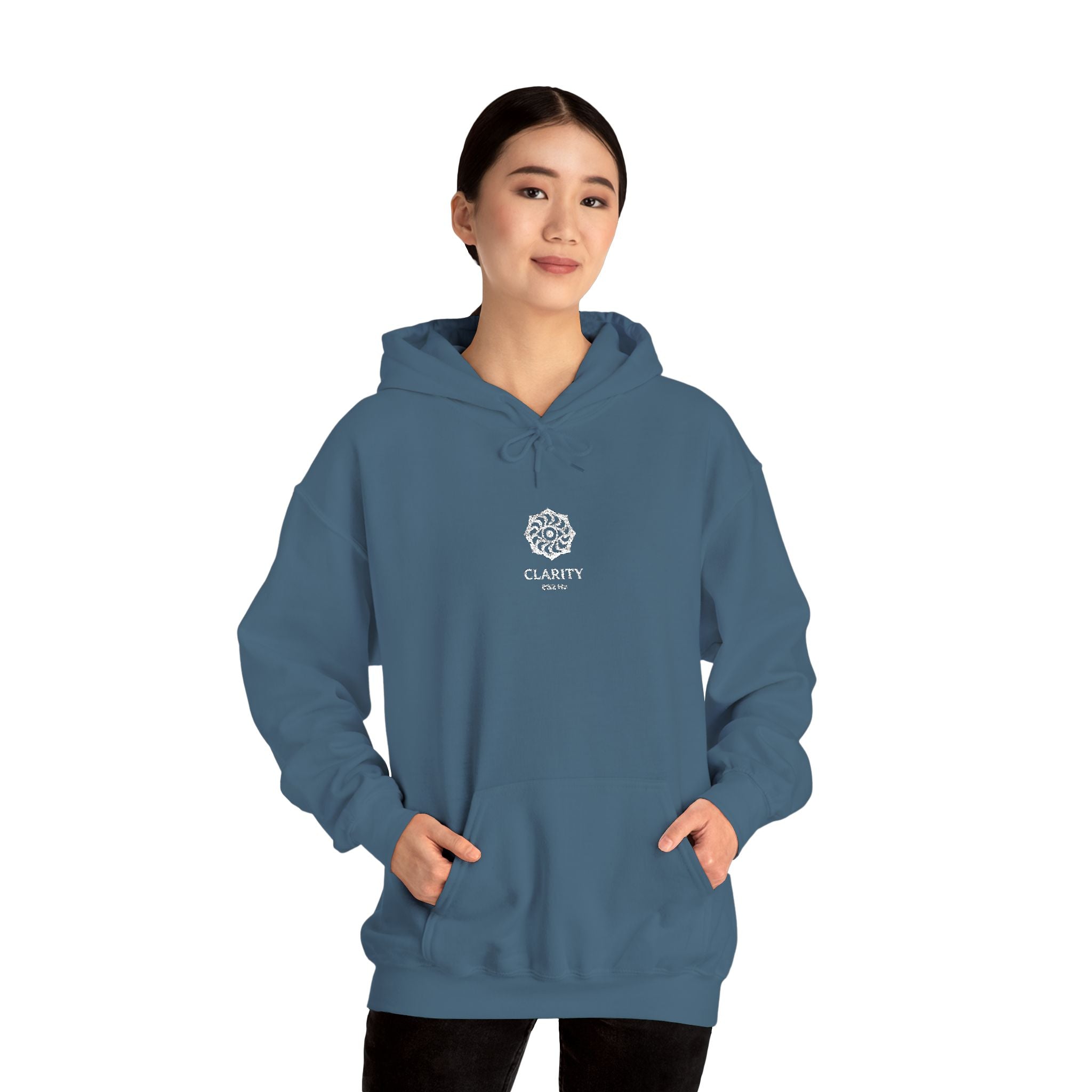 F°8 - CLARITY - EMBROIDERED Unisex Heavy Blend™ Hooded Sweatshirt