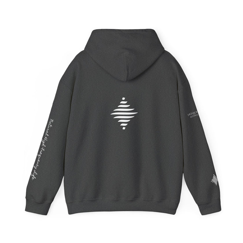 Inspire 965 Hz Star Logo Hoodie | Frequency Botanical Minimalist Design