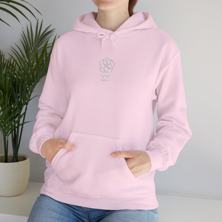 F°6 - LOVE - EMBROIDERED Unisex Heavy Blend™ Hooded Sweatshirt