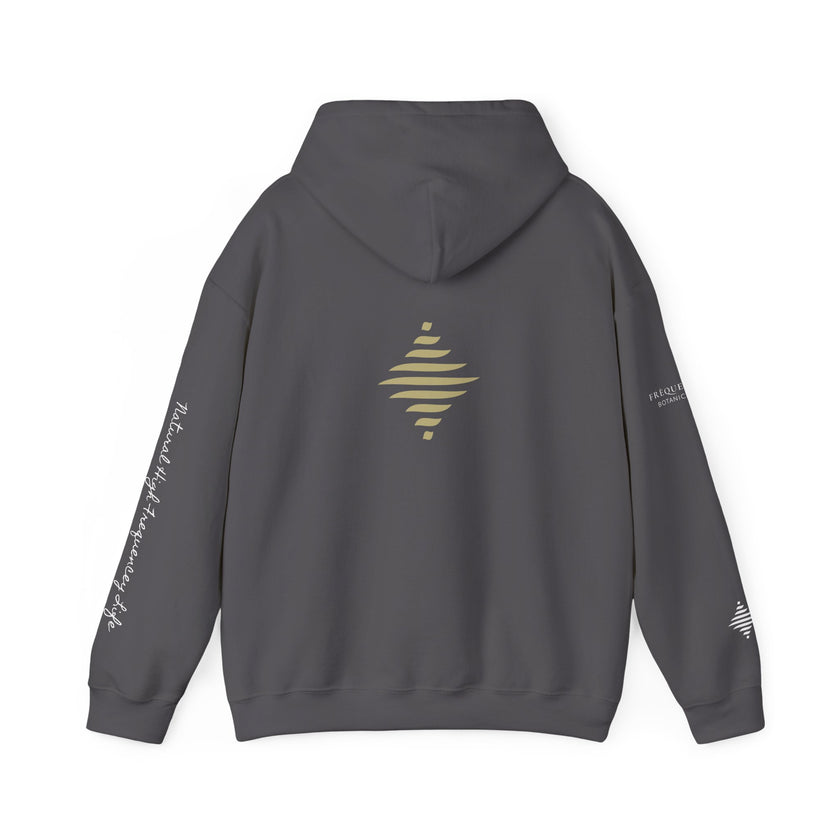 Instinct 396 Hz Star Logo Hoodie | Frequency Botanical Minimalist Design