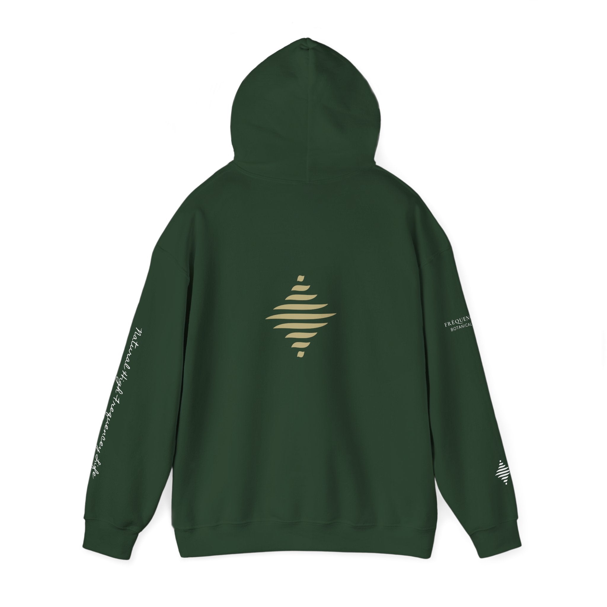 Instinct 396 Hz Star Logo Hoodie | Frequency Botanical Minimalist Design