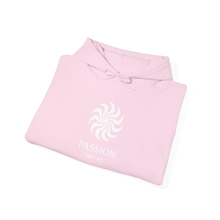 Passion 417 Hz Star Logo Hoodie | Frequency Botanical Minimalist Design