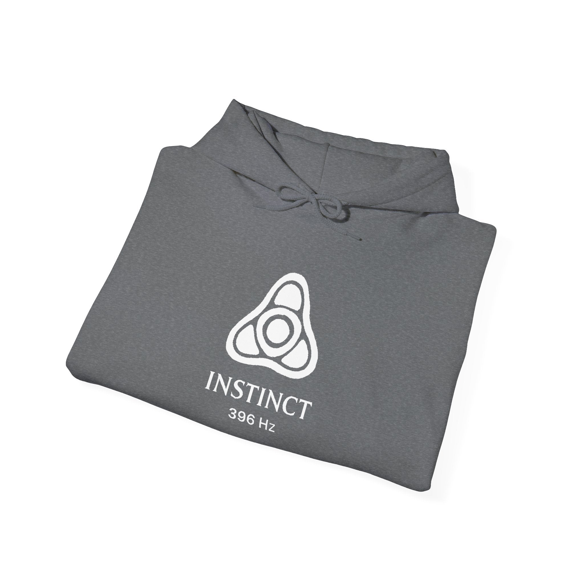 Instinct 396 Hz Star Logo Hoodie | Frequency Botanical Minimalist Design