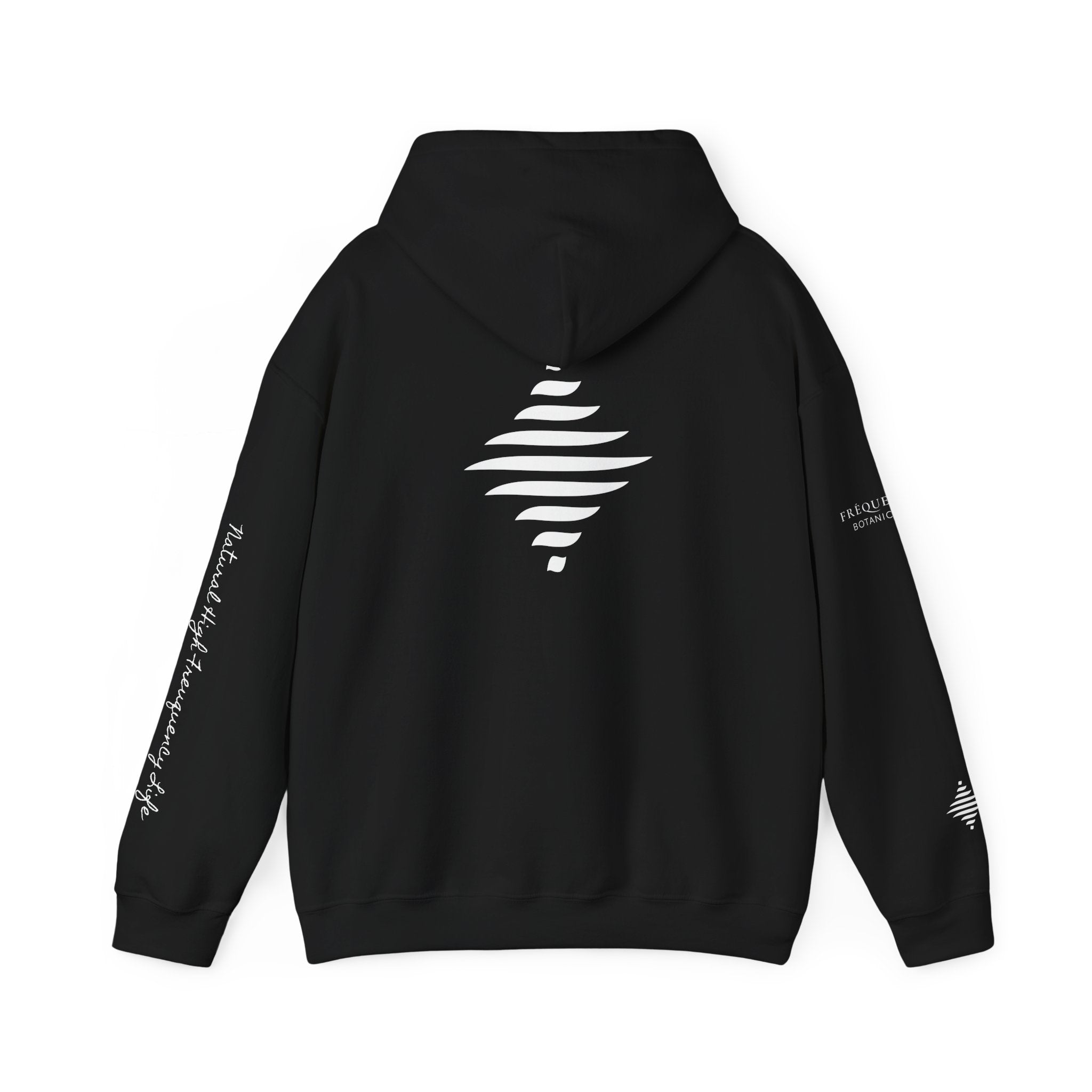 Power 528 Hz Star Logo Hoodie | Frequency Botanical Minimalist Design