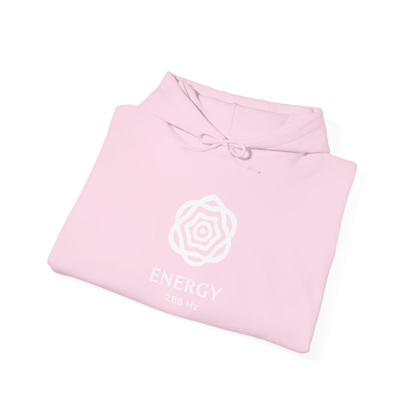 Energy 285 Hz Star Logo Hoodie | Frequency Botanical Minimalist Design