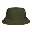 Frequénce Botanicals Embroidered Bucket Hat — Earthy Brown Garden Logo Sun Hat